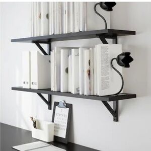 IKEA BAKHASARE Bookend Steel flower Tulip Black (SET OF 2)